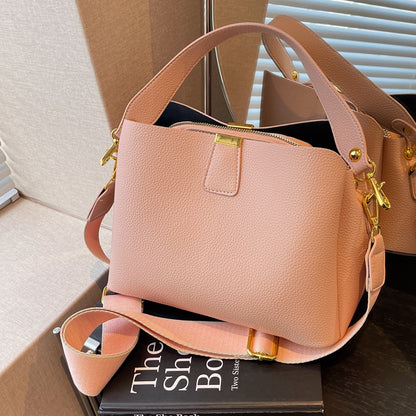 ANRMVS This Year's  New Fashion Fashion Bag Hand Bag High-Grade Western Style Summer All-Matching Cross Body Bucket Bag