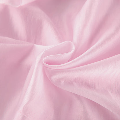 2025 Summer charm pink chiffon sunscreen temperament cascade ruffle edge V-neck horn sleeve short women's shirt