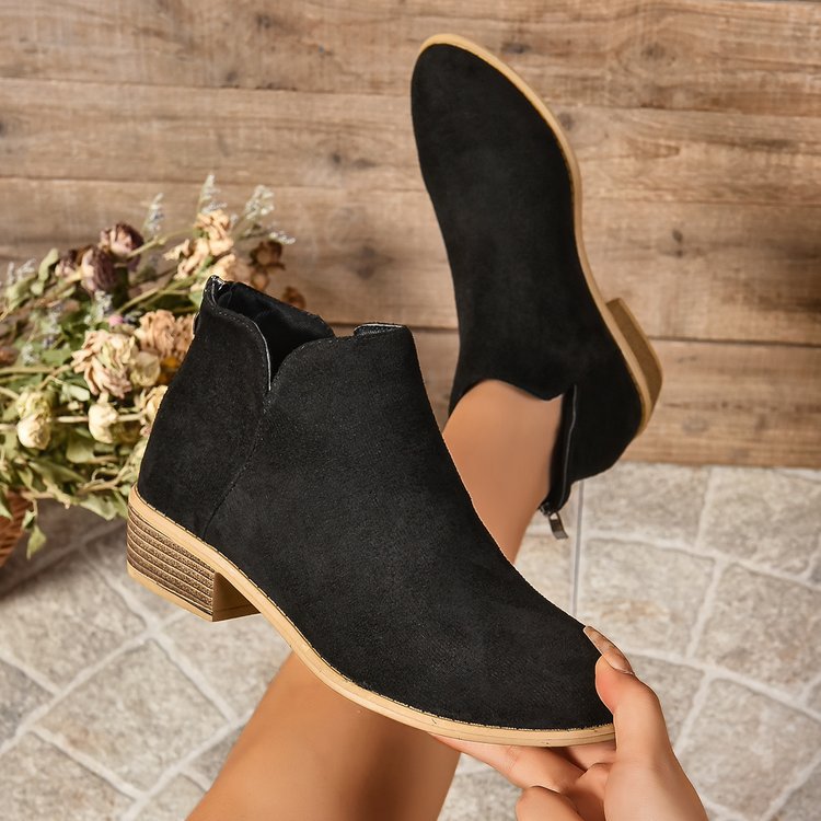 Foreign Trade plus Size Women's Shoes  Autumn and Winter Suede Casual Women Martin Boots British Style Ankle Boots Ankle Boots Wholesale