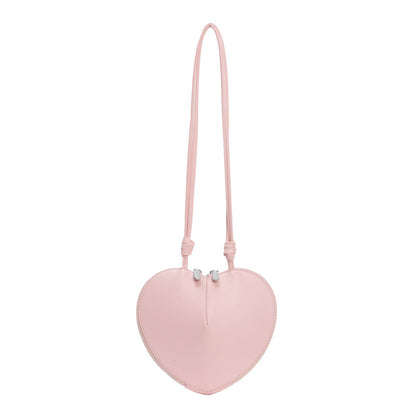 ANRMVS New Fashion All-Match Love One-Shoulder Crossboby Bag Small Peach Heart Cute Women Bag Personality Fashion Niche Bags