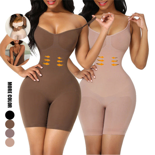 Antmvs -  FeelinGirl Seamless Covered Bust Jumpsuit Thong Bodysuit tts Fit Womenswear