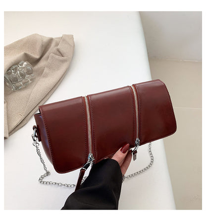 ANTMVS 2025 popular spring new New popular fashion baguette bag simple Popular texture chain shoulder messenger bag bag