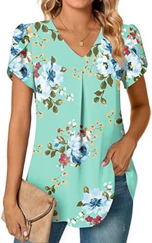 ANTMVS Independent Station Popular Women's Fashionable Chiffon Shirt V-neck Ruffled Short Sleeve Waist Top in Stock