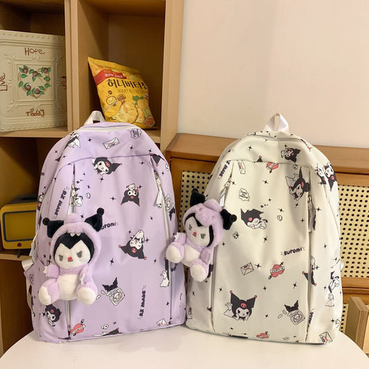 Cross-Border Cartoon Backpack Casual Backpack Good-looking Junior High School Student Schoolbag College Women's Double Backpack