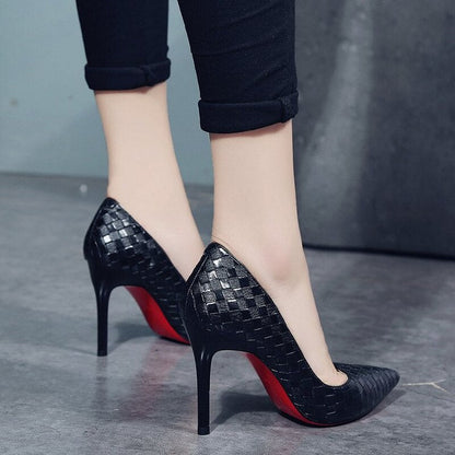 antmvs    New   Pointed Toe Party Shoes Ladies Thin Heels Pumps Women Pumps PVC Transparent High Heels Sandalias De Las Mujeres