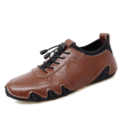 antmvs  Luxury Designer Men's Leather Casual Shoes Black Brown Waterproof Male Sneakers Flat Oxford Shoes For Men Chaussure Homme