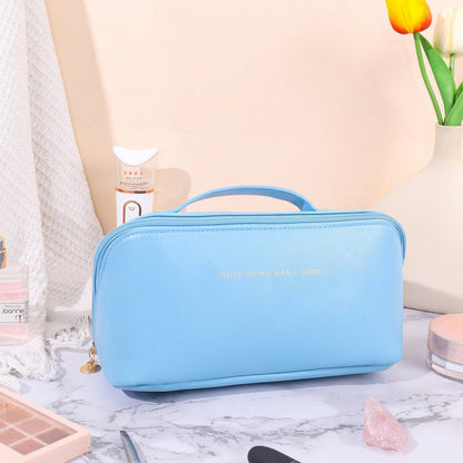 Antmvs Antmvs  Large-Capacity Travel Cosmetic Bag Portable PU Makeup Pouch Women Waterproof Bathroom Washbag Multifunctional Toiletry Kit