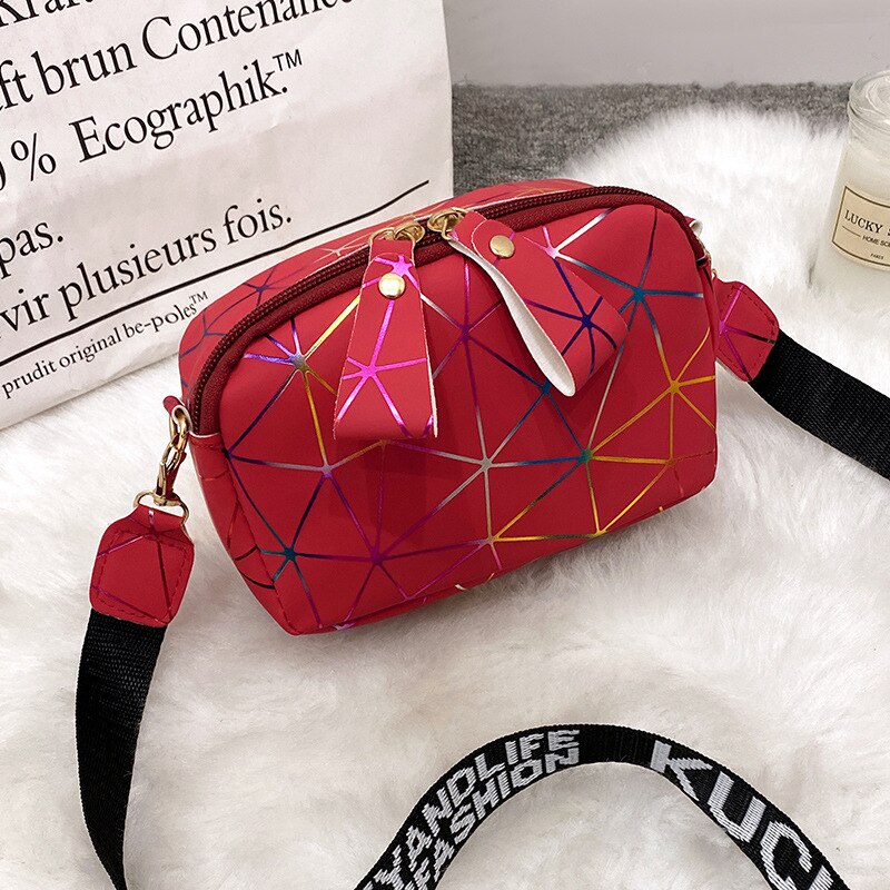 Antmvs Antmvs  Geometric Pattern Women Shoulder Bag Solid Color PU Leather Crossbody Bag Fashion Handbag And Purses Shopping Cell Phone Bag