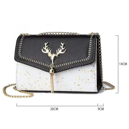 Antmvs Antmvs New Beautiful All-Match Sequins Fashion Shoulder Bag Women Deer Pattern Korean Version