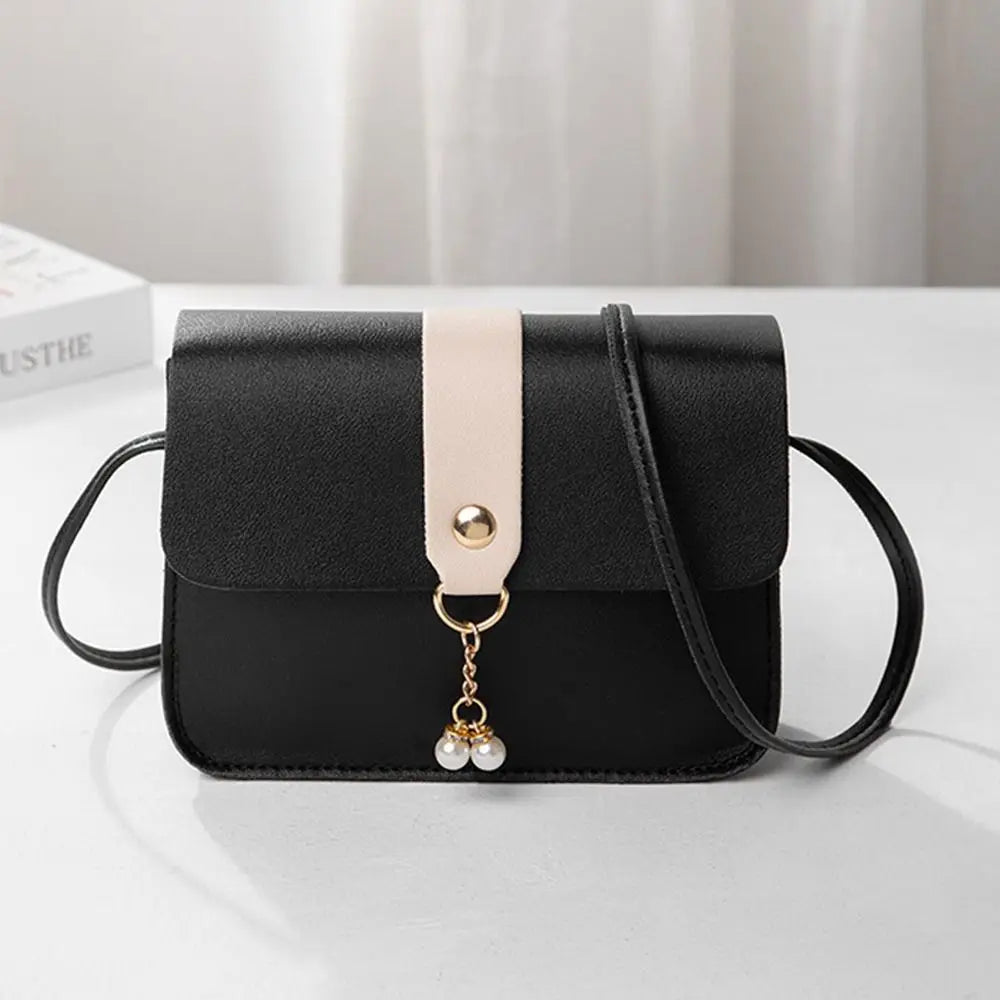 Antmvs Antmvs - Women's Bag Versatile Summer Women's Bag Contrast Small Square Bag With Pearl Pendant Fashion Ladies Bag Crossbody Bag