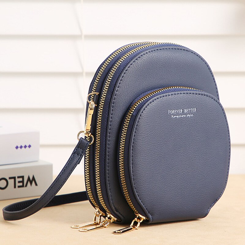 Antmvs Antmvs Women Shoulder Bag Small Crossbody Bag PU Female Large Capacity Mobile Phone Bag Ladies Handbag Gift