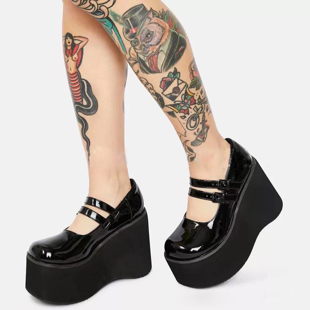 antmvs   Summer Women's Shoes Platform Shoes  Mary Jane Shoes  Womens Platform Heels Ladies Punk Goth Thick Sole Sapato Feminino