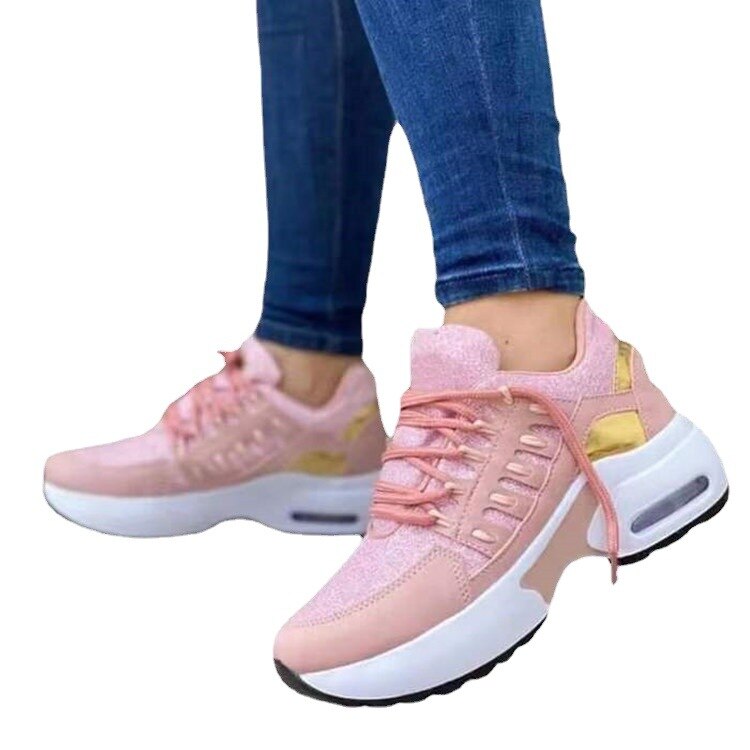 antmvs   Comfortable Outdoor High-Quality Walking Shoes Women's White Shoes Spring Autumn New Lace-Up Flat Casual Sports Shoes