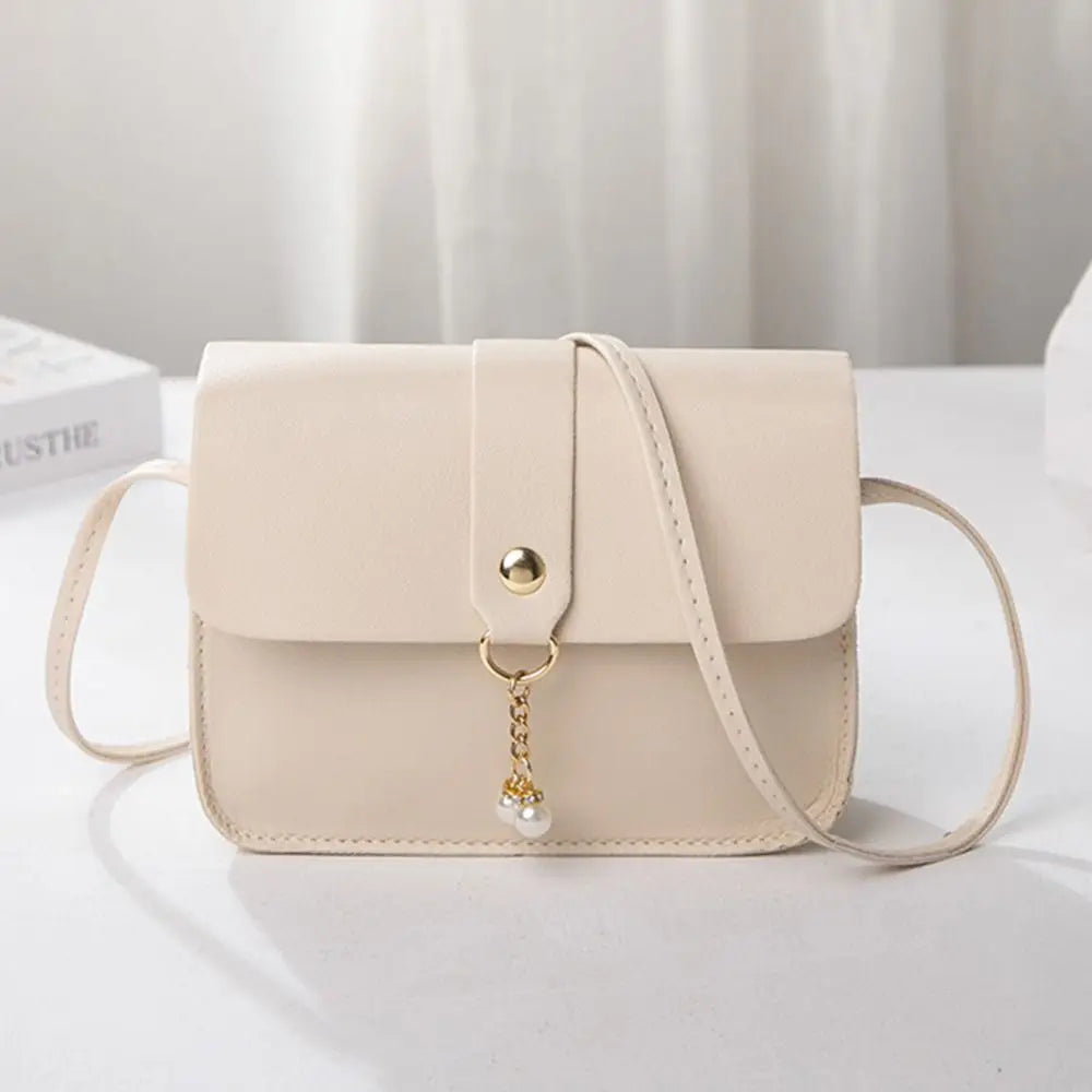 Antmvs Antmvs - Women's Bag Versatile Summer Women's Bag Contrast Small Square Bag With Pearl Pendant Fashion Ladies Bag Crossbody Bag