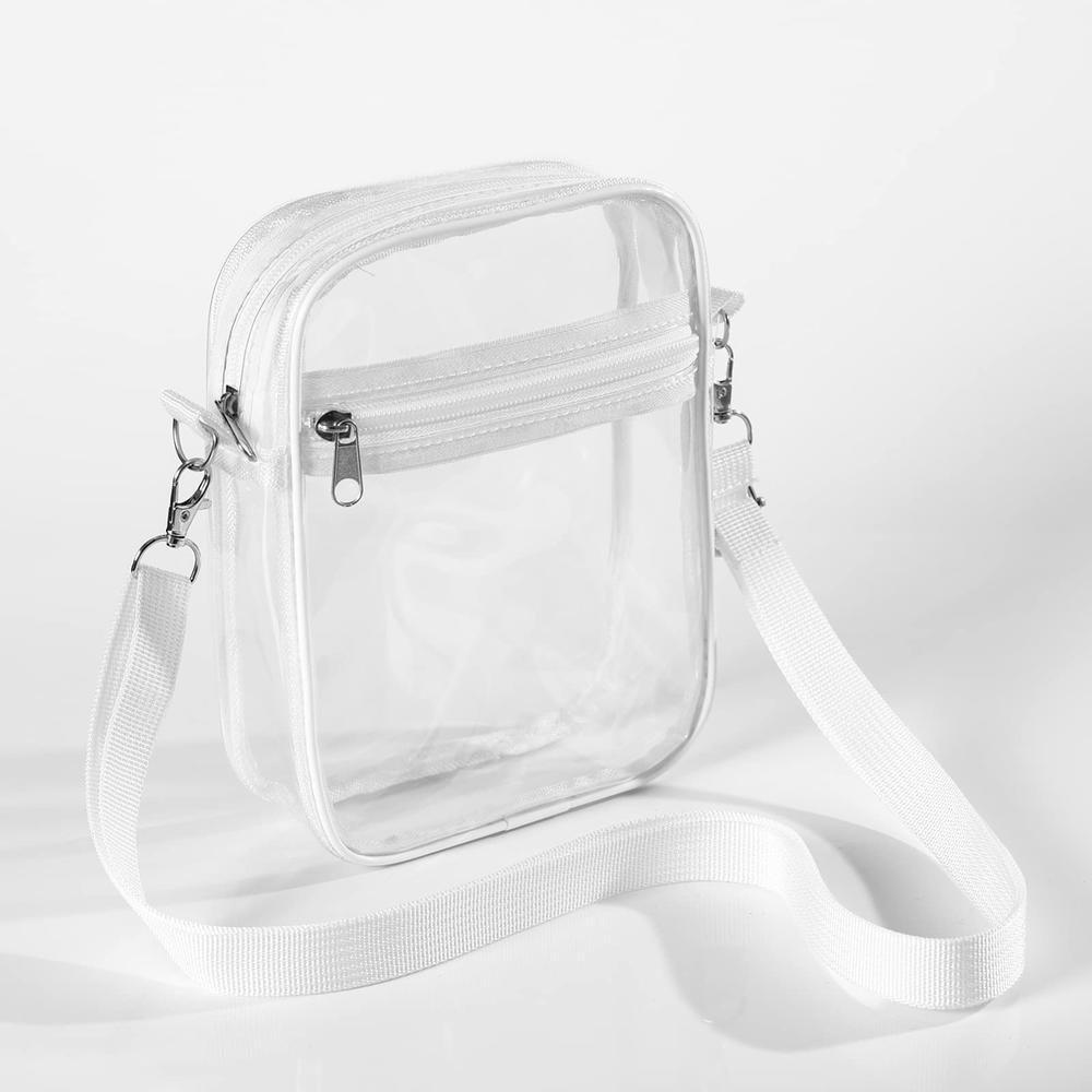 Antmvs Antmvs Transparent Shoulder Messenger Bag Portable Waterproof Shopping Bag Beach Bag Multifunctional Single Shoulder PVC Crossbody Bag