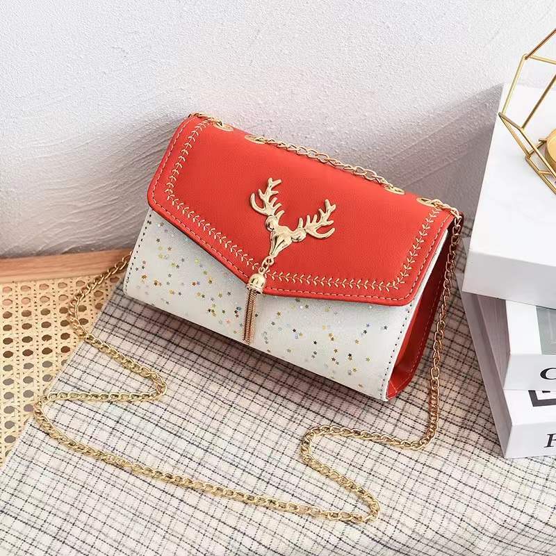 Antmvs Antmvs New Beautiful All-Match Sequins Fashion Shoulder Bag Women Deer Pattern Korean Version