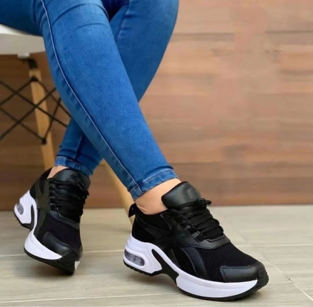 antmvs   Comfortable Outdoor High-Quality Walking Shoes Women's White Shoes Spring Autumn New Lace-Up Flat Casual Sports Shoes