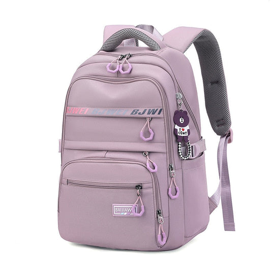 Antmvs Antmvs  High School Bags for Teenage Girls Large Nylon Women Waterproof School Backpack Female Laptop Backpack Student Bookbag Black