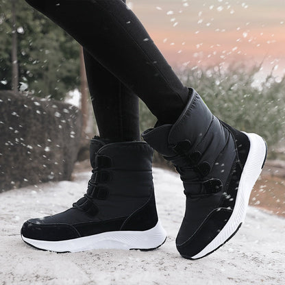 Antmvs Women Boots Winter White Snow Boot Short Style Upper Non-Slip Quality Plush Botas  Invierno Platform Shoes  Botas Mujer