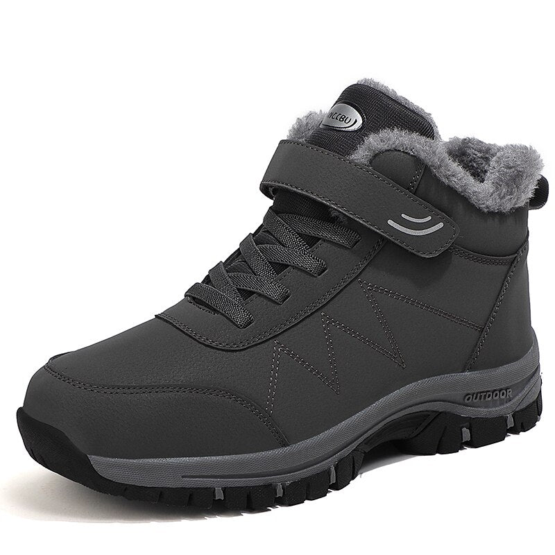 Antmvs Winter Women Boots With Fur Warm Snow Women Non-Slip Boots Men Work Casual Shoes Sneakers High Top Mom And Dad Jogging Shoes