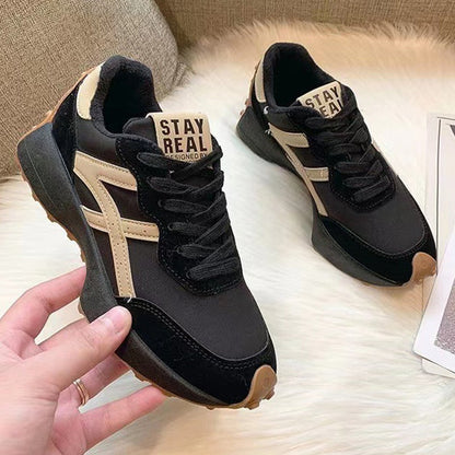 Black Friday Antmvs  Leather Women's Sneakers Luxury Platform Shoes Plush Leisure Light Anti-Slip Green Running Shoes Fashion Designer Zapatos Mujer