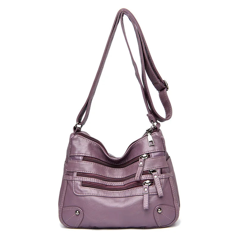 Antmvs Antmvs - High Quality Women's Soft Leather Shoulder Bags Multi-Layer Classic Crossbody Bag Luxury Designer Handbag and Purse