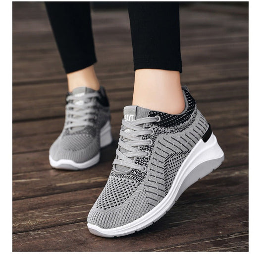 Antmvs  Ladies Platform Sneakers Fashion Versatile Flat Sneakers Mesh Breathable Ladies Casual Shoes Zapatos Casuales De Mujer