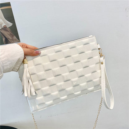 Antmvs Antmvs   Latest Hot Sale Cross Body Bags Cute Girls Shoulder Bag Elegant Bright Black & White Mini Flap Handbag Envelope Women Purse