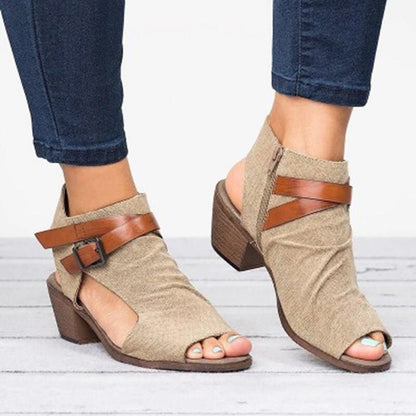 antmvs  Women Shoes Ladies Gladiator Women Flat Denim Sandal Shoes Big Size 36-42 Summer Buckle Sandals Shoes Zapatillas Casa Zapatos