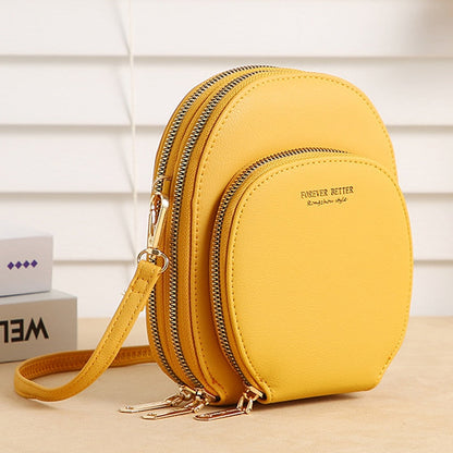 Antmvs Antmvs Women Shoulder Bag Small Crossbody Bag PU Female Large Capacity Mobile Phone Bag Ladies Handbag Gift