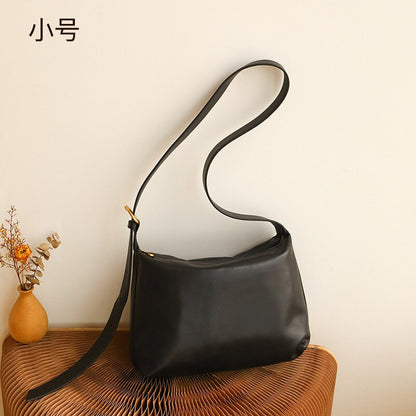 Antmvs Antmvs Genuine leather bag for women's autumn new large capacity shoulder bag, simple and versatile crossbody bag