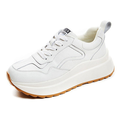 Antmvs  Fashion Women Shoes Platform Sneakers Ladies Lace-Up Casual Shoes Breathable Walking Shoes White Flat Sneaker