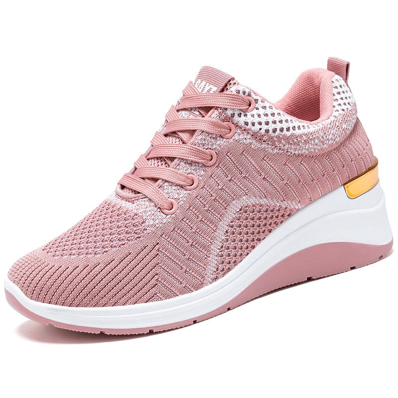 Antmvs  Ladies Platform Sneakers Fashion Versatile Flat Sneakers Mesh Breathable Ladies Casual Shoes Zapatos Casuales De Mujer