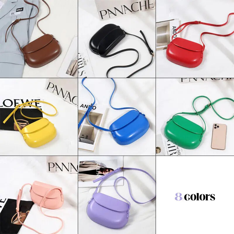 Antmvs Antmvs - Fashion Pu Leather Saddle Armpit Bags Chain Crossbody Bag Ladies Vintage Underarm Handbags Shoulder Bag Flap Messenger Pouch