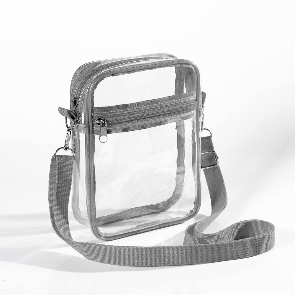 Antmvs Antmvs Transparent Shoulder Messenger Bag Portable Waterproof Shopping Bag Beach Bag Multifunctional Single Shoulder PVC Crossbody Bag