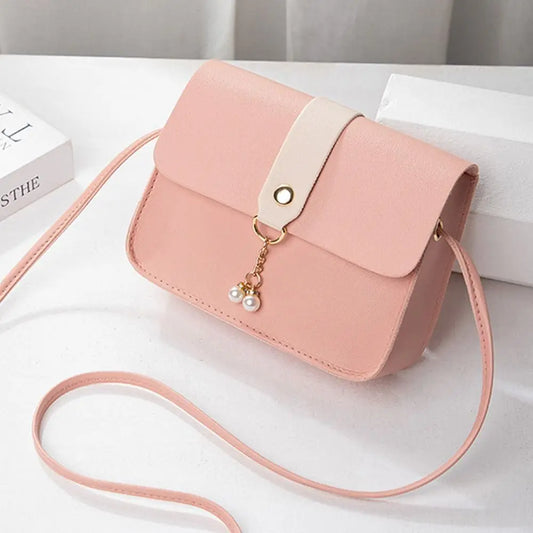 Antmvs Antmvs - Women's Bag Versatile Summer Women's Bag Contrast Small Square Bag With Pearl Pendant Fashion Ladies Bag Crossbody Bag