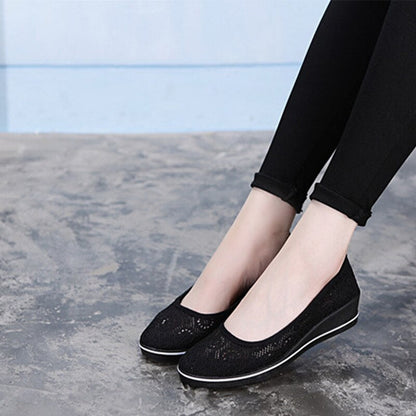 Antmvs  Women Canvas Loafers  New Woman Casual Vulcanized Ladies White Shoes Women's Fashion Wedges Female Comfortable Footwear