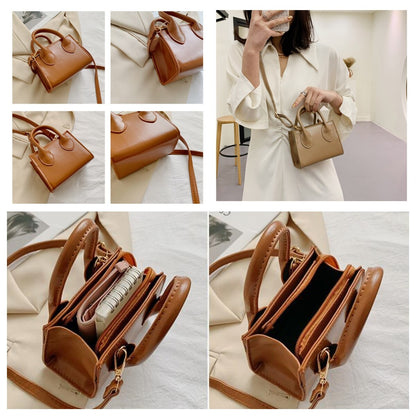 Antmvs Antmvs Small Square Bag New Popular Retro Mini Handbag Literary Crowds Shoulder Messenger Female Bag