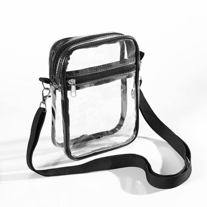 Antmvs Antmvs Transparent Shoulder Messenger Bag Portable Waterproof Shopping Bag Beach Bag Multifunctional Single Shoulder PVC Crossbody Bag