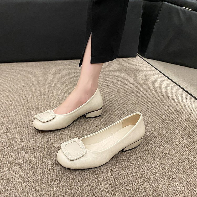 Antmvs Ladies Loafers Fashion High Quality Ladies Flat Pointed Toe High Heels Party Dresses Ladies Shoes Summer High Heels