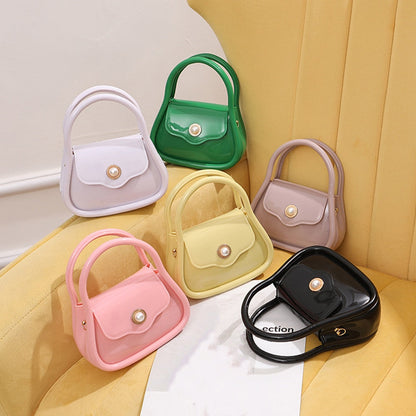 Antmvs Antmvs  Fashion Small Jelly Color mini Shoulder Bags for Women Handbag Trendy Square Crossbody Messenger Bags Ladies Mini Handbags