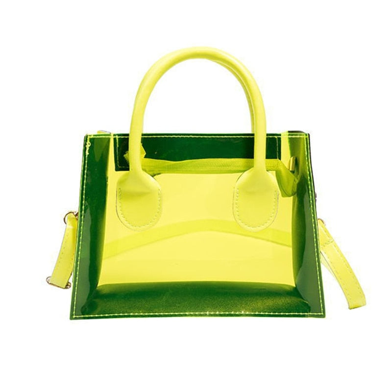 Antmvs Antmvs  Fashion PVC Jelly Bag Women Transparent Handbag Summer Beach Clear Shoulder Bags