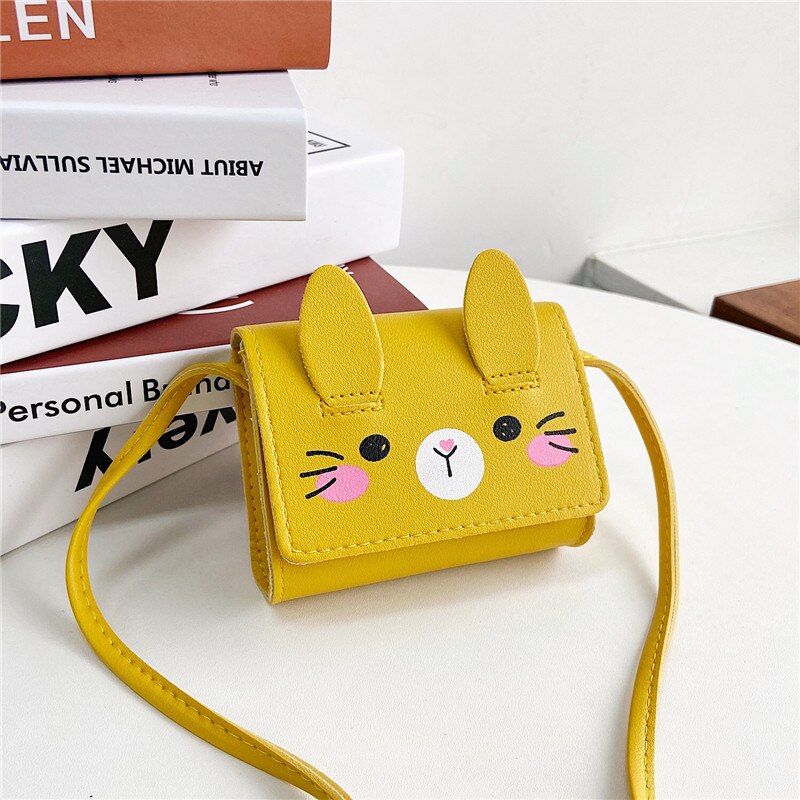 Antmvs Antmvs  Children's Accessories Small Shoulder Bag Cute Rabbit Girls Small Crossbody Bags Cartoons Mini Coin Purse Handbags kids bag