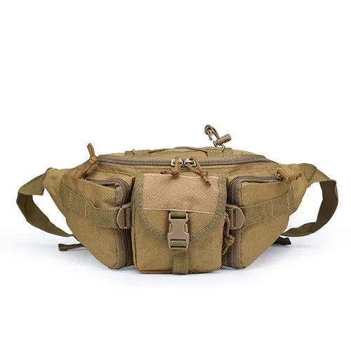 Antmvs Antmvs - Men's Tactical Waist Pack Sports Waterproof Multifunctional Solid Camouflage Hunting Hiking Multi-Purpose Nylon Phone Handsome