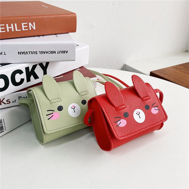 Antmvs Antmvs  Children's Accessories Small Shoulder Bag Cute Rabbit Girls Small Crossbody Bags Cartoons Mini Coin Purse Handbags kids bag