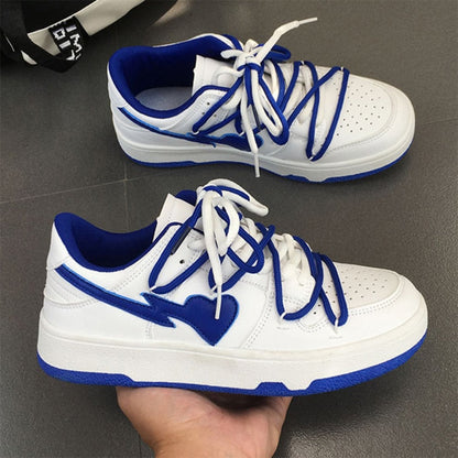 Antmvs Black Friday Antmvs  2024 New Women Sport Shoes Platform Sneakers Ladies Vulcanized Shoes Designer New Lace Up Breathable Sneakers Flat Shoes Size 44