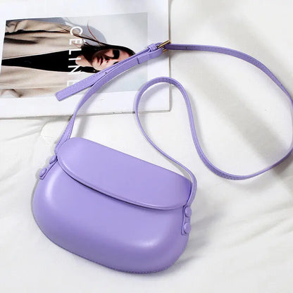 Antmvs Antmvs - Fashion Pu Leather Saddle Armpit Bags Chain Crossbody Bag Ladies Vintage Underarm Handbags Shoulder Bag Flap Messenger Pouch