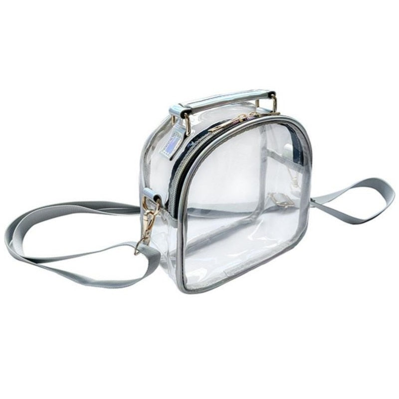 Antmvs Antmvs Transparent Shoulder Messenger Bag Portable Waterproof Shopping Bag Beach Bag Multifunctional Single Shoulder PVC Crossbody Bag