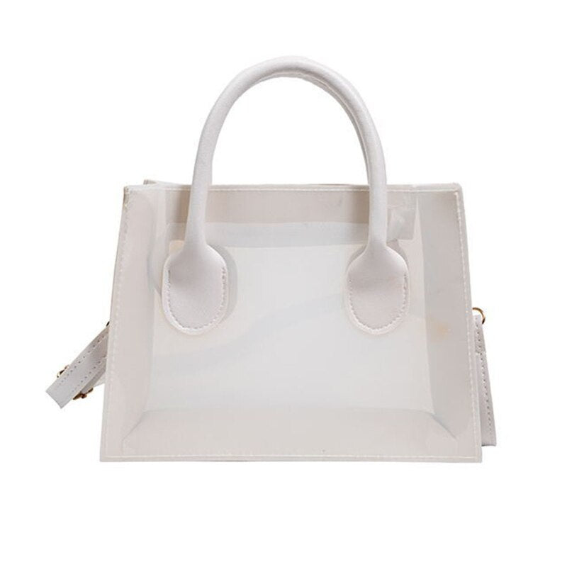 Antmvs Antmvs  Fashion PVC Jelly Bag Women Transparent Handbag Summer Beach Clear Shoulder Bags