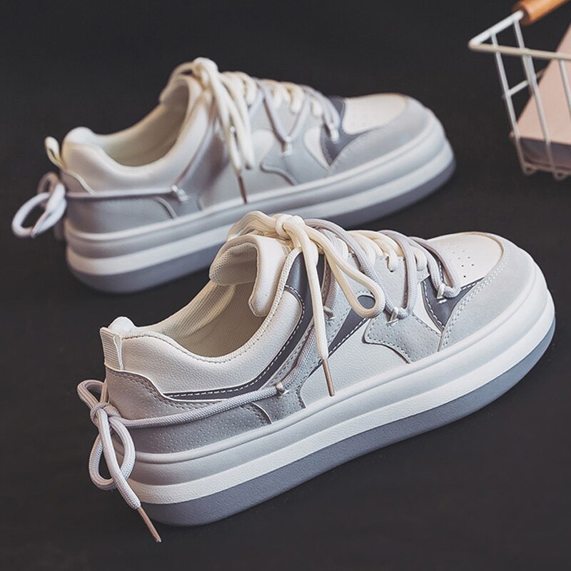 Black Friday Antmvs   Spring Vulcanized Sneakers Women Casual Shoes Designer Lace Up Fashion Sneakers Flats Shoes Zapatillas Deportivas Mujer